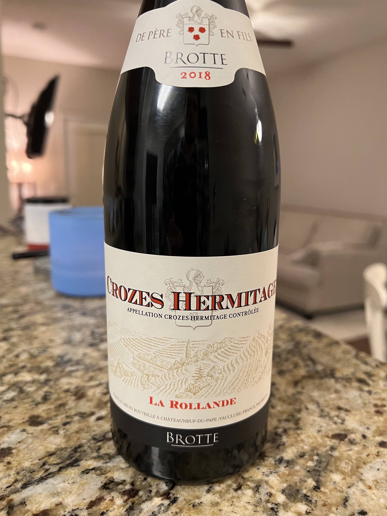 Wine Review: Brotte Crozes-Hermitage La Rollande 2018